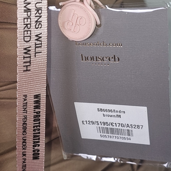 House Of CB Womens Dress Sz M Indra Mocha Off Shoulder Mini,Party,Dance Ruched - Picture 7 of 15